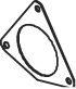 DINEX 73801 Gasket, exhaust pipe